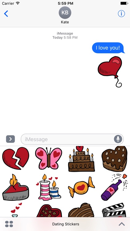 Dating Stickers -Valentine's Day 2017 For Messages