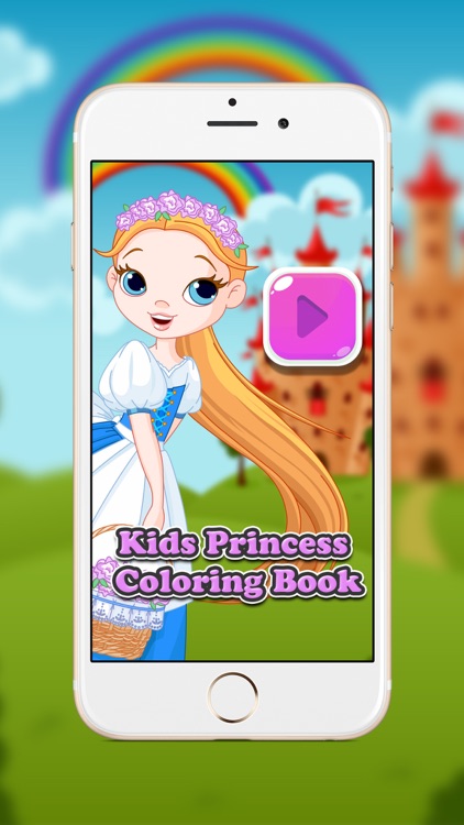 Cute Princess Coloring Book for Kids & Toddlers