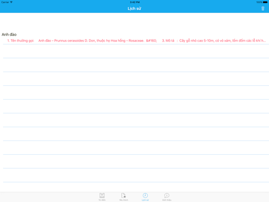 Từ điển cây thuốc việt nam iPad screenshot