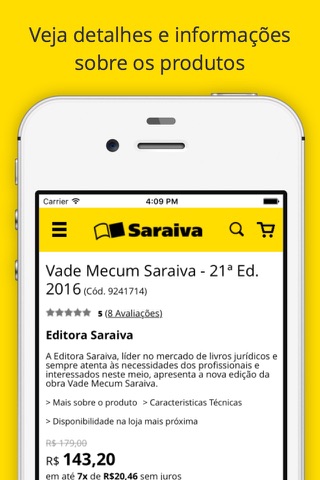 Saraiva screenshot 3