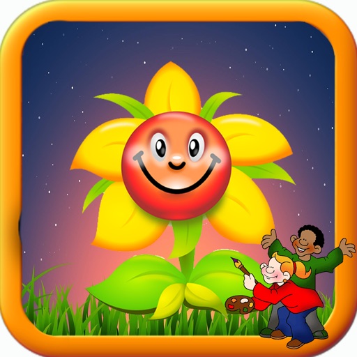 Kids Game Flower Coloring Version iOS App
