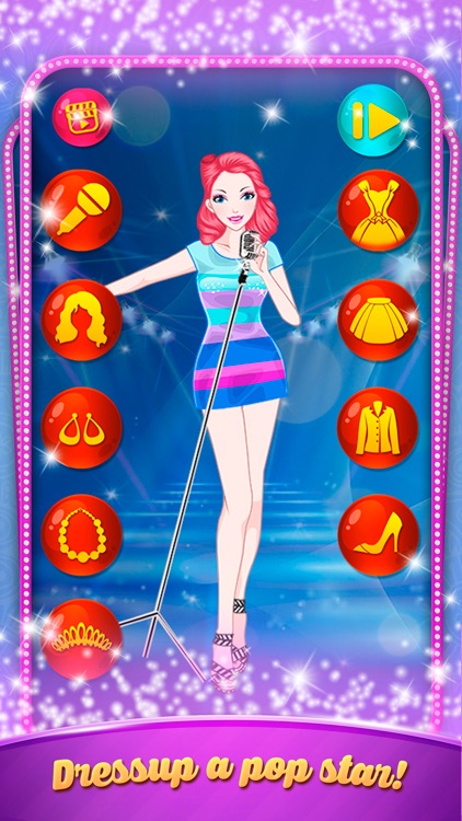 Fashionable Pop Singer: Dressup game