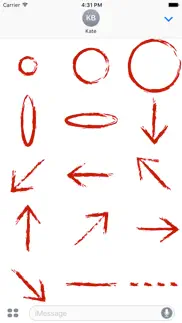 marker sticker pack - mark up images and text айфон картинки 3