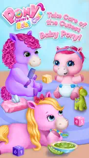 pony sisters baby horse care - babysitter daycare iphone screenshot 1
