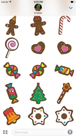 Gingerbreads with friends - stickers for iMessage(圖4)-速報App
