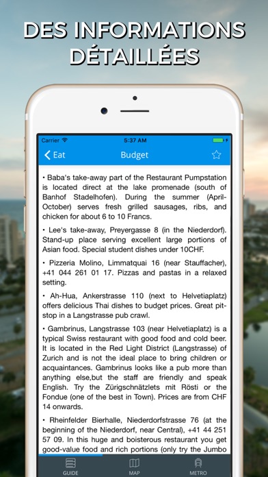 Screenshot #2 pour Zurich Guide Voyage avec Offline Maps