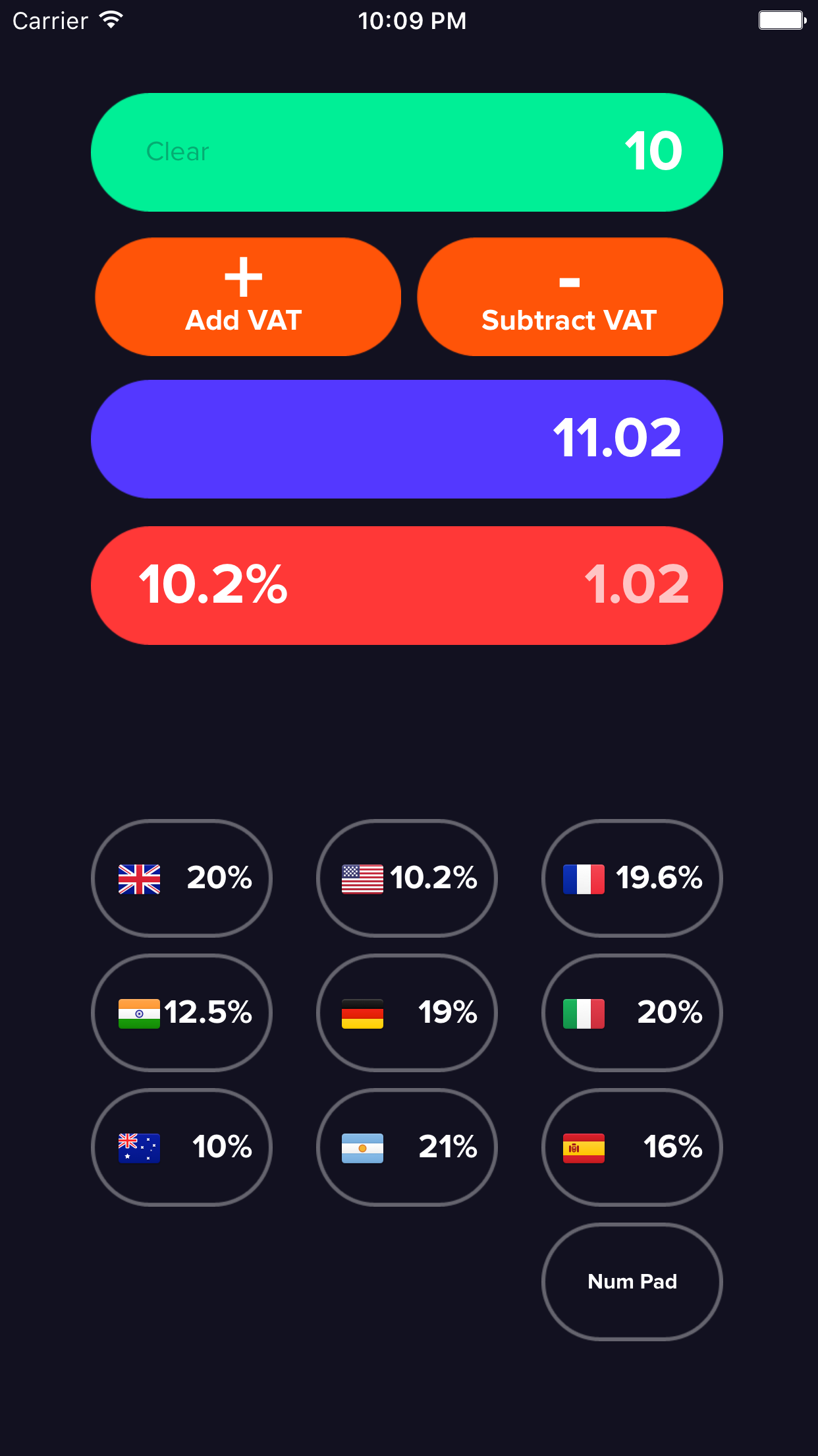Simple VAT screenshot 3