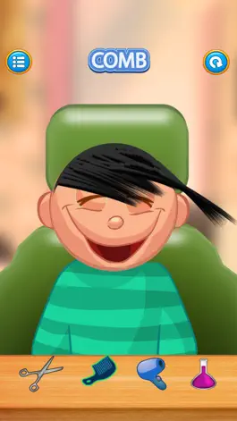 Game screenshot Child game / black hair cut apk
