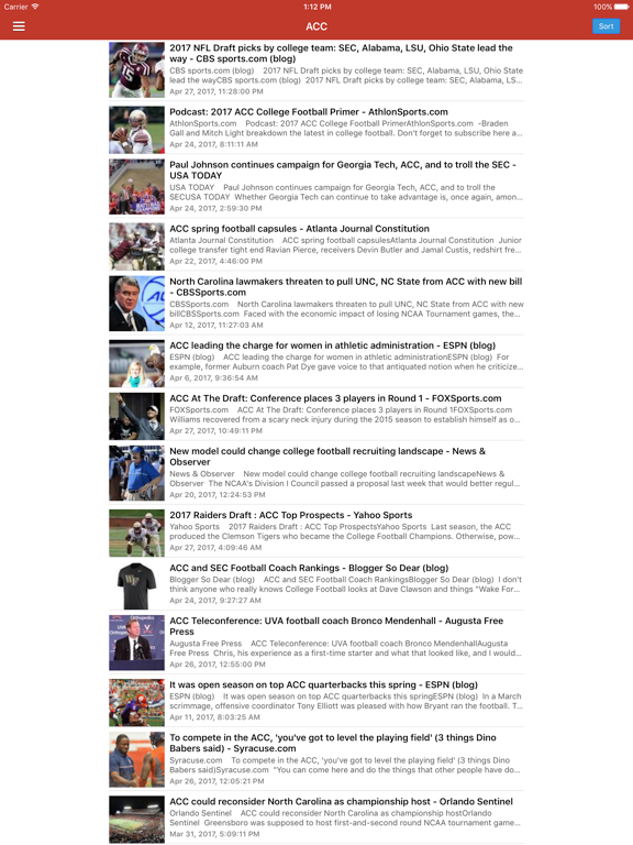 College Football News - Scores, Schedule & Ranking iPad screenshot 4 - News app