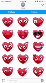 Heart Emoji - Love Emoticon Stickers for Texting screenshot