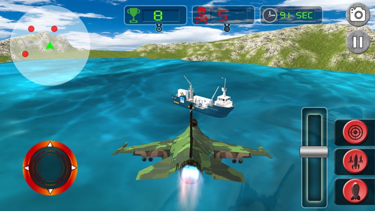 Jet Fighter Aircraft combat flight sim-ulator 2017 screenshot-3