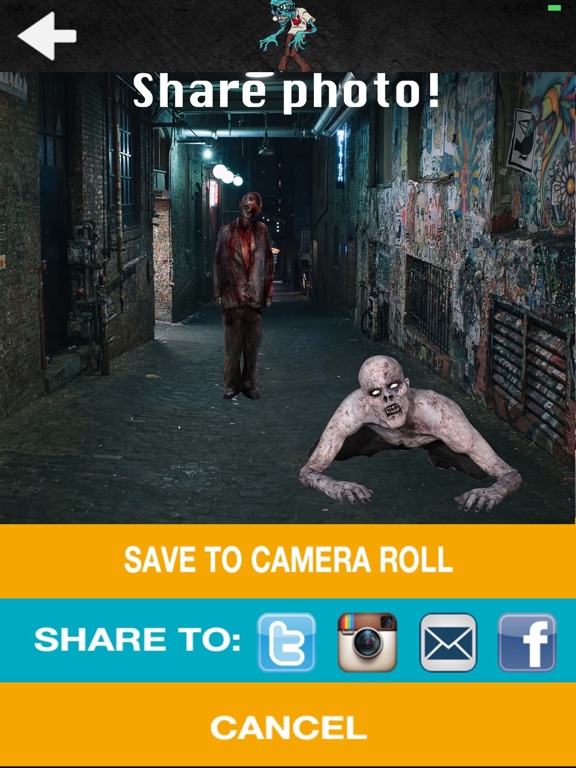 Zombie Photo Editor iPad screenshot