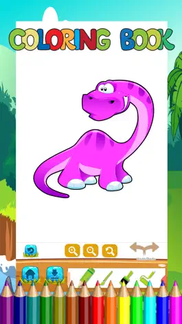 Game screenshot Dinosaur Coloring Book Kids Learn Drawing,Painting apk