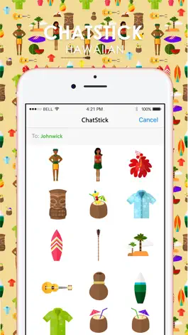 Game screenshot Aloha Set Cute Hawaiian Stickers for iMessage mod apk