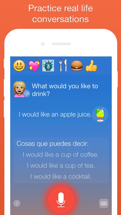 Mondly: Learn 33 Languages: Spanish English French