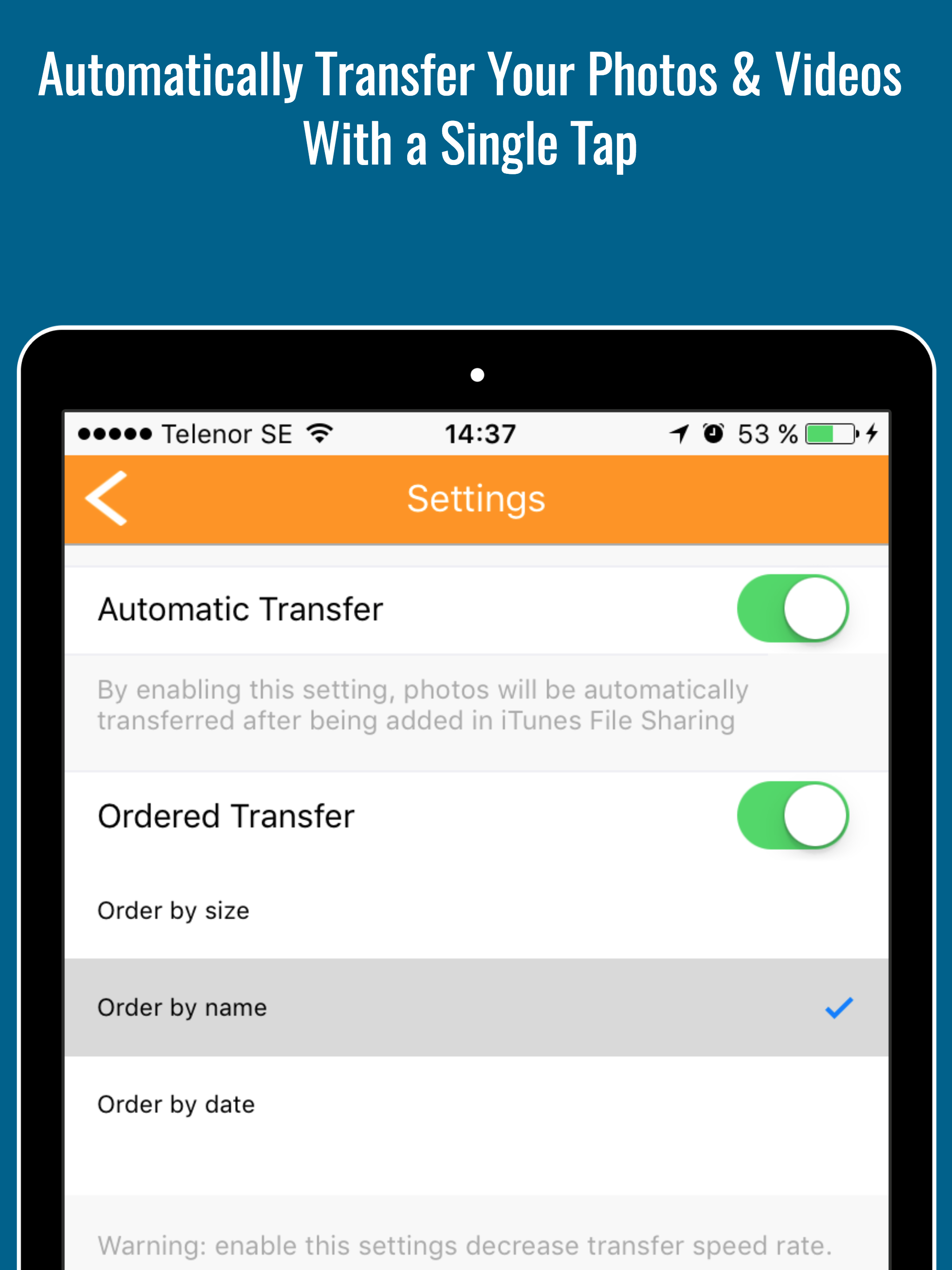 Back up Assistant for Camera Roll Movies & Photos