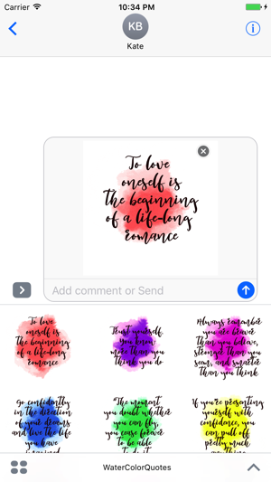 Watercolor Animated Quotes Sticker(圖2)-速報App