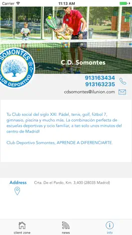 Game screenshot Club Deportivo Somontes apk