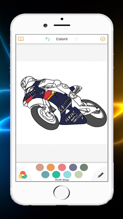 Motorcycle Racing Coloring Book For Kids screenshot-3