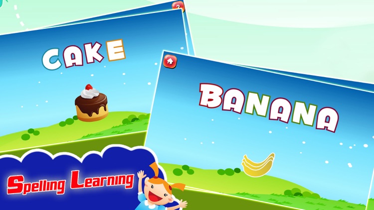 Spelling Learning Foods Phonics Words for Kids