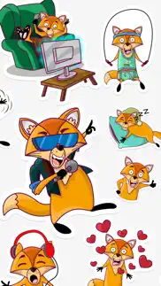 darwin the fox sticker pack iphone screenshot 1