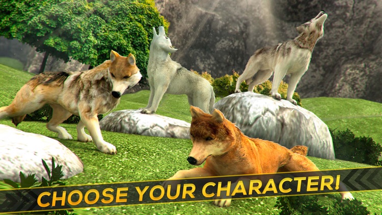 Wolf Simulator 2017 . Wolves Running Game vs Dogs