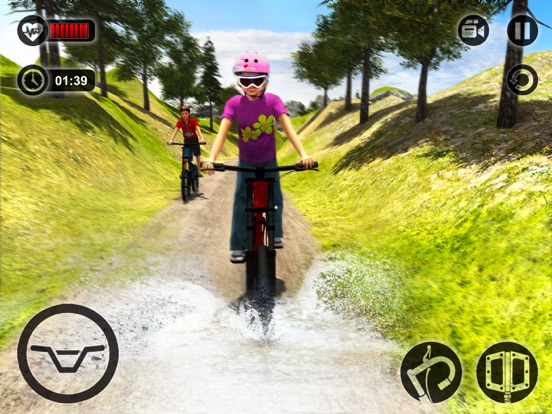 Uphill Bicycle Rider Kids - Offroad Mountain Climb iPad screenshot