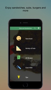 Burgers and Sandwiches Recipes screenshot #1 for iPhone