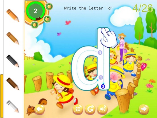 ABC Tracing Letters Handwriting Practice for Kids iPad screenshot