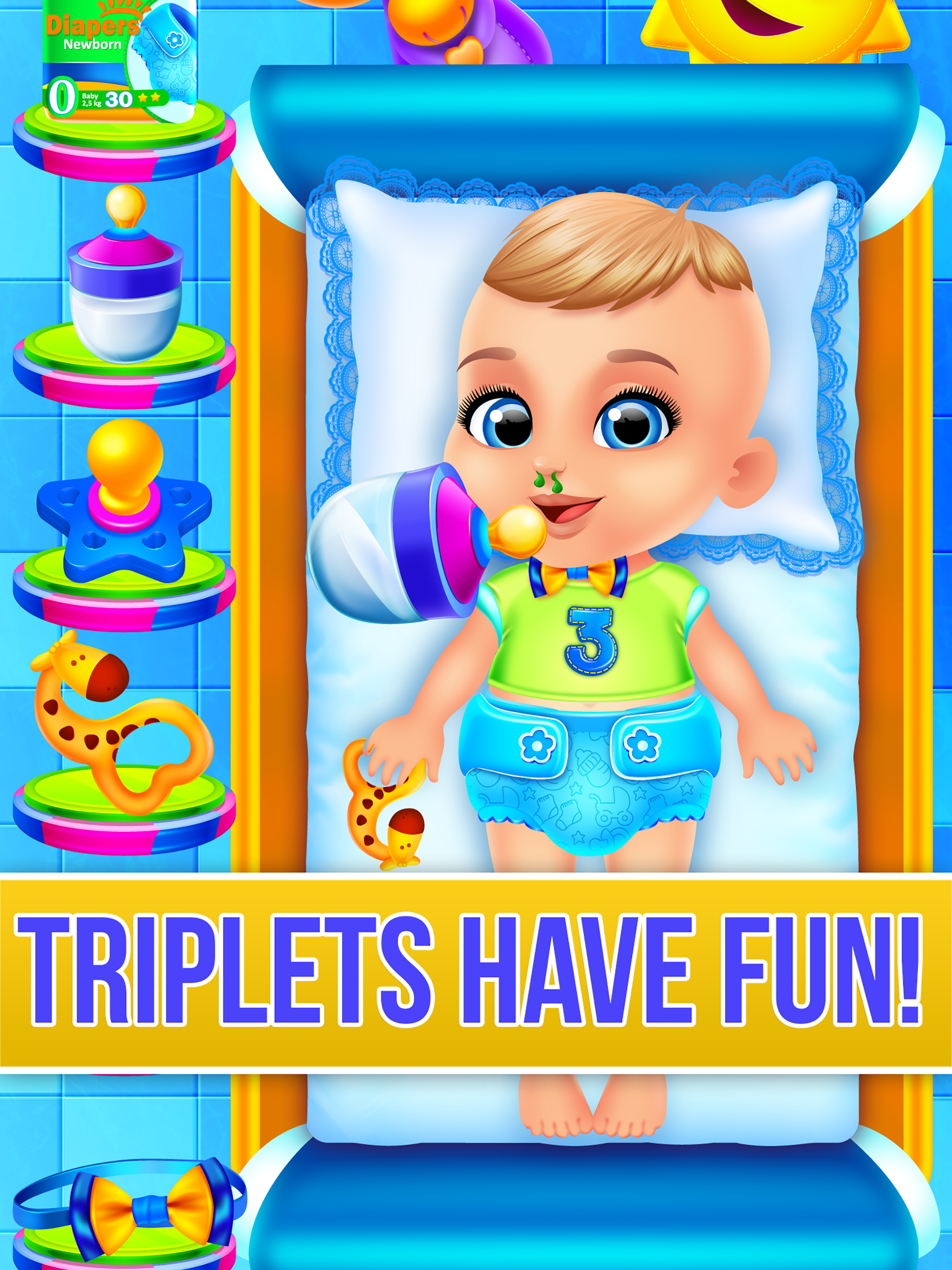 Mommy's Triplets Baby Story - Makeup & Salon Games