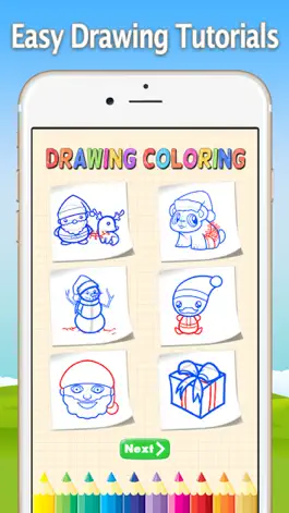 Game screenshot How to Draw Merry Christmas : Drawing and Coloring hack