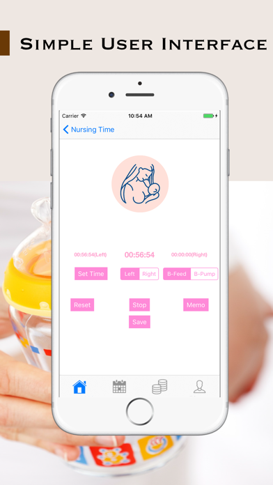 Screenshot #2 pour Journal d'allaitement rapide - Baby Nursing Time