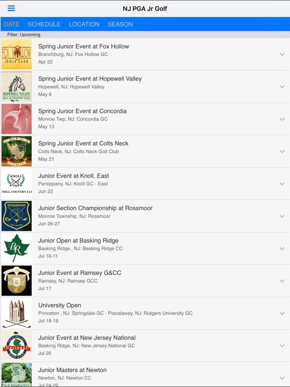 Screenshot #5 pour New Jersey PGA Junior Tour