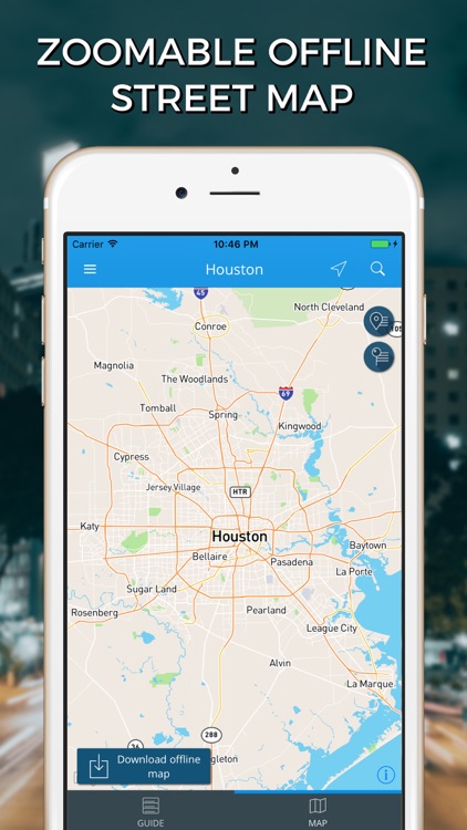 Houston Travel Guide with Offline Street Map screenshot-3