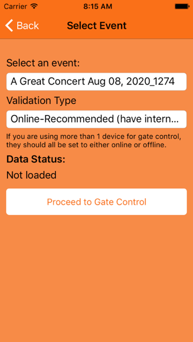 Ticketor Gate iPhone screenshot 2 - Business app