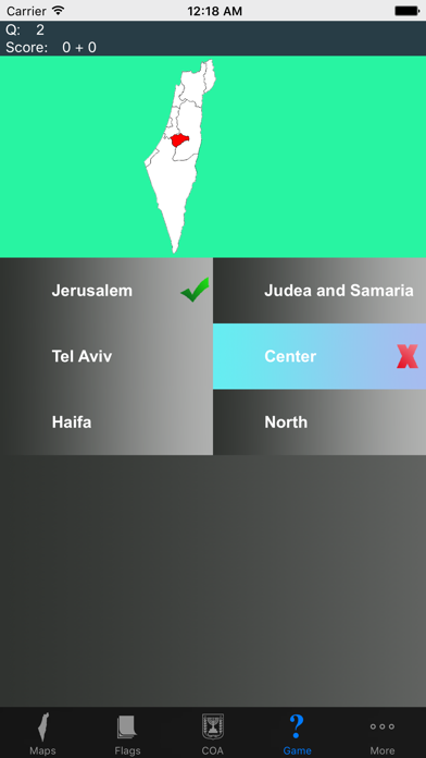 Screenshot #2 pour Israel District Maps and Capitals