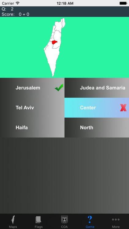 Israel District Maps and Capitals