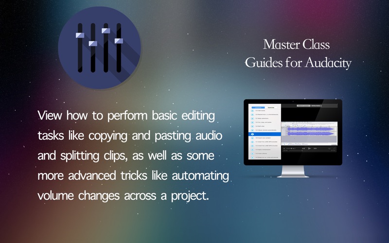master class - guides for audacity iphone screenshot 3