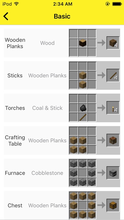 Crafting Guide for Minecraft PE:Unofficial App