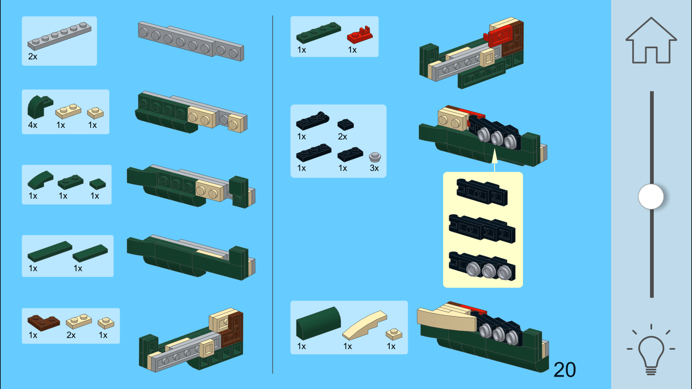 Airplane for LEGO 10242 - Building Instructions