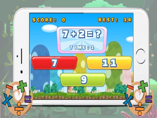 123 genius basic addition cool math games iPad screenshot