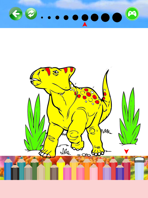 Screenshot #4 pour Jurassic Dinosaures Coloriage jeu