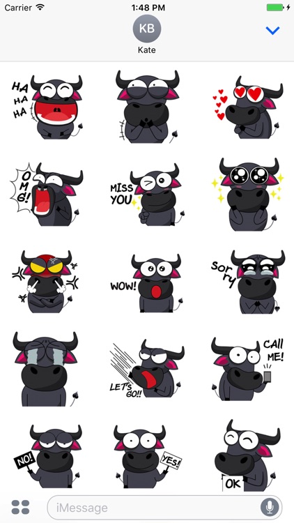 Mr Buffalo - Cute stickers for iMessage