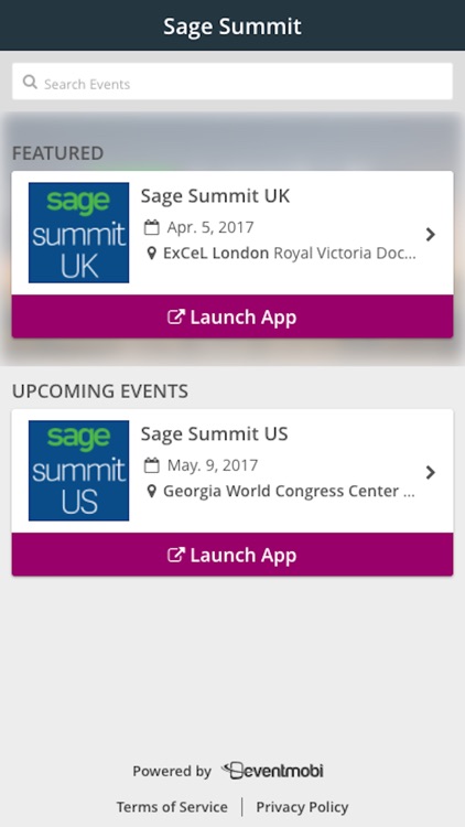 Sage Summit Events