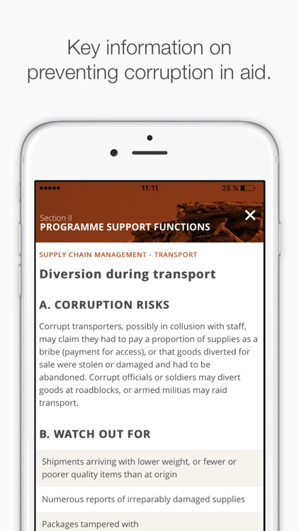 Preventing corruption in aid screenshot-4