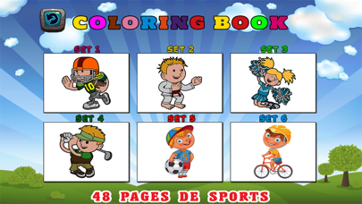 Screenshot #2 pour Enfants Coloriages Gratuit Sports Baby First Word