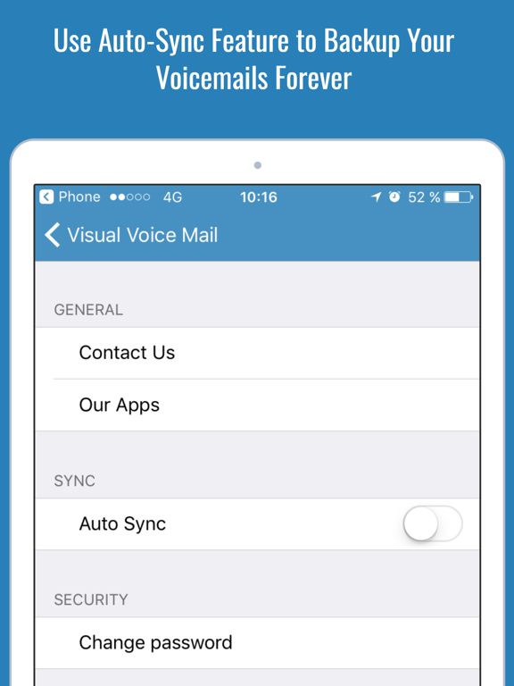 Screenshot #4 for Visual VoiceMail Backup for Message, Voice & Mail