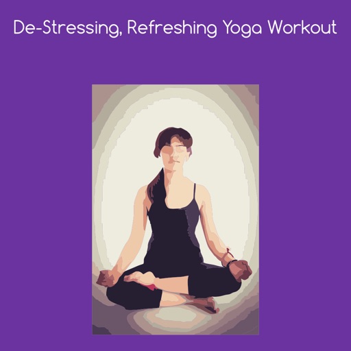 De stressing refreshing yoga workout icon