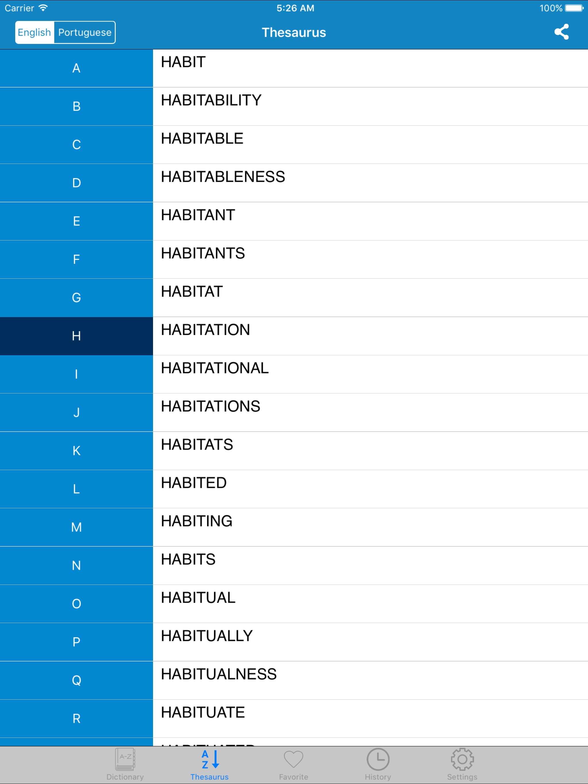 English to Portuguese, Portugues to Eng Dictionary