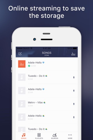 Cloud Music Player -Play Offline & Backgroundのおすすめ画像4